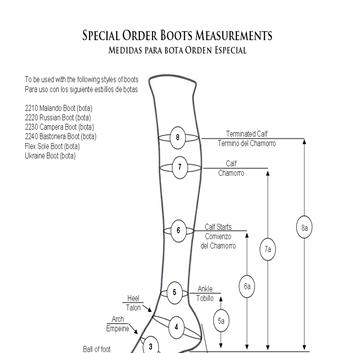 Special Order Measurment Form
